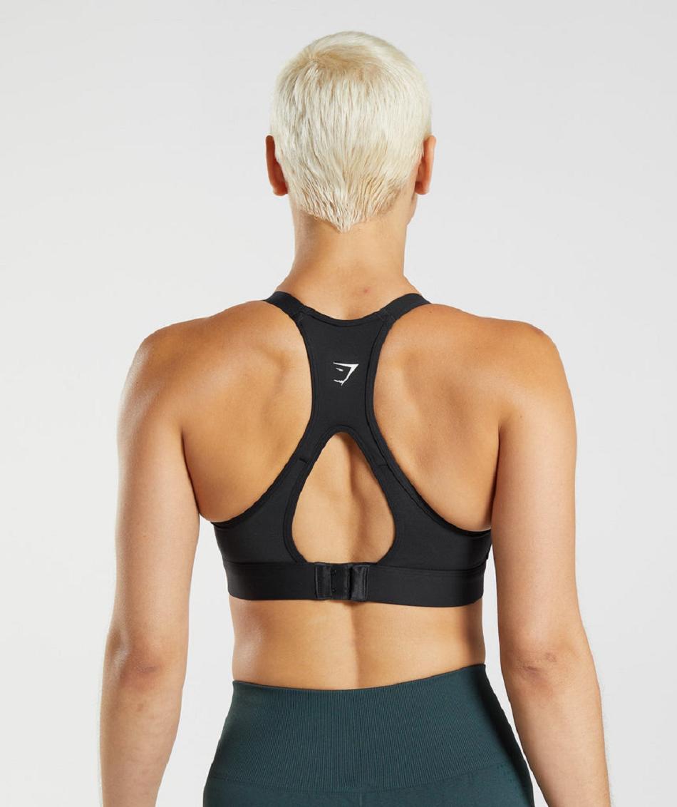 Sujetadores Deportivos Gymshark Cut Out Back High Support Mujer Negras | CO 2079NWY